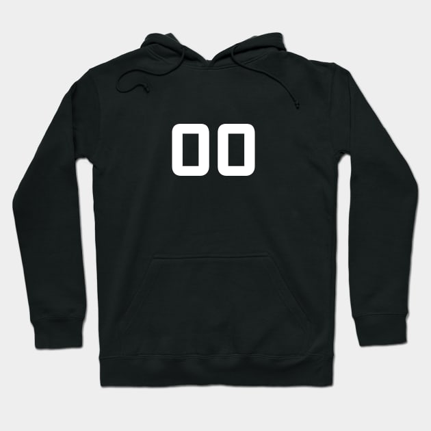 Number Double Zero - 00 - Any Color - Team Sports Numbered Uniform Jersey - Birthday Gift Hoodie by Modern Evolution